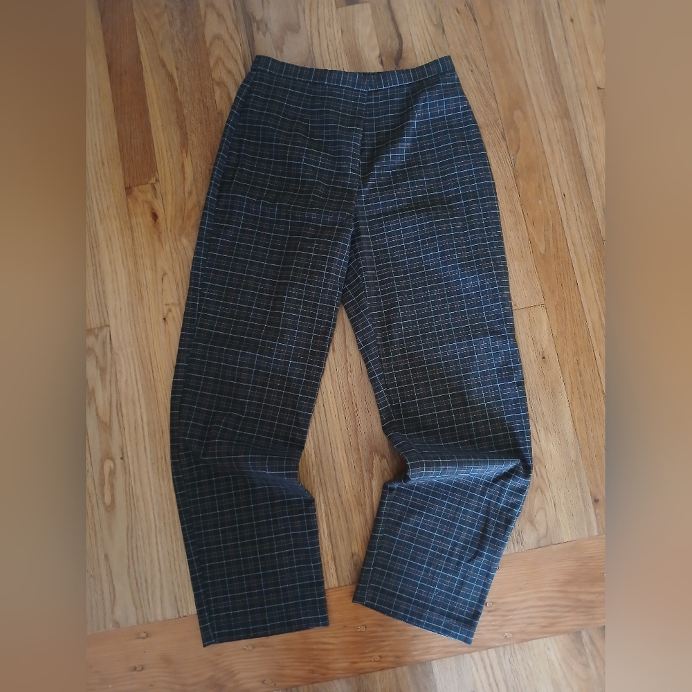 Brown Plaid Trousers